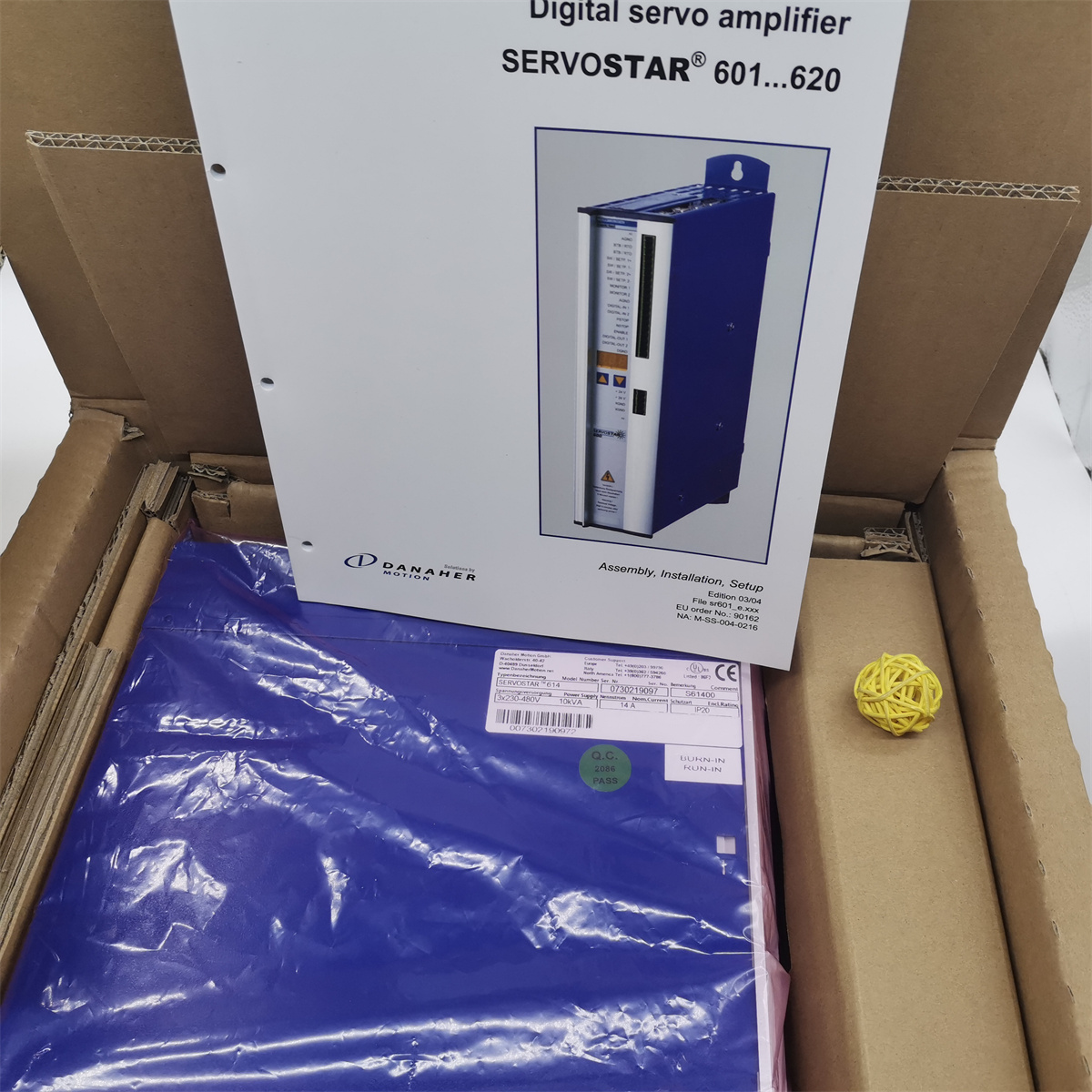 KOLLMORGEN SERVOSTAR 606-AS-FAN SERVOSTAR606-AS-FAN S60601 AC SERVO DRIVE CONTROLLER